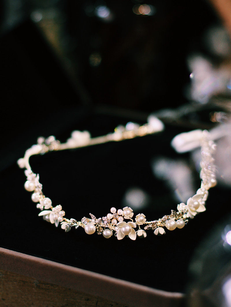 法式欧美森系珍珠发带新娘头饰仙美韩式主婚纱晚礼敬酒服发饰高级