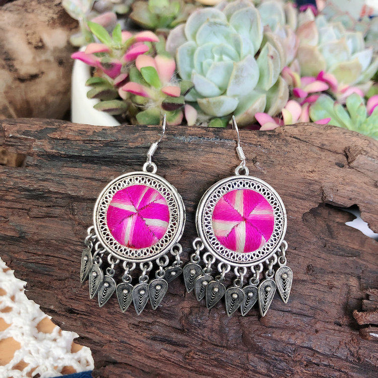 文艺复古花丝耳环绣花苗银民族风饰品,饰品/流行首饰/时尚饰品新,耳环,淘宝优惠券,粉丝福利购,淘宝优惠卷