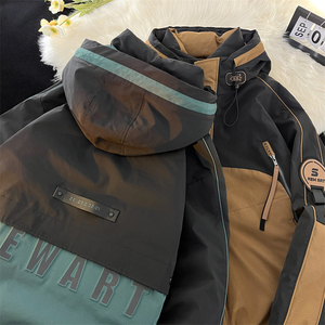 23/冬 90%白鸭绒高品质连帽羽绒服工装外套2337-P330图片
