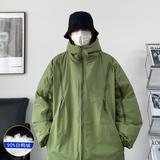 YR88/P210控288港风冬装羽绒服男连帽防风防水冲锋衣潮流宽松外套，男装羽绒服，电商A171