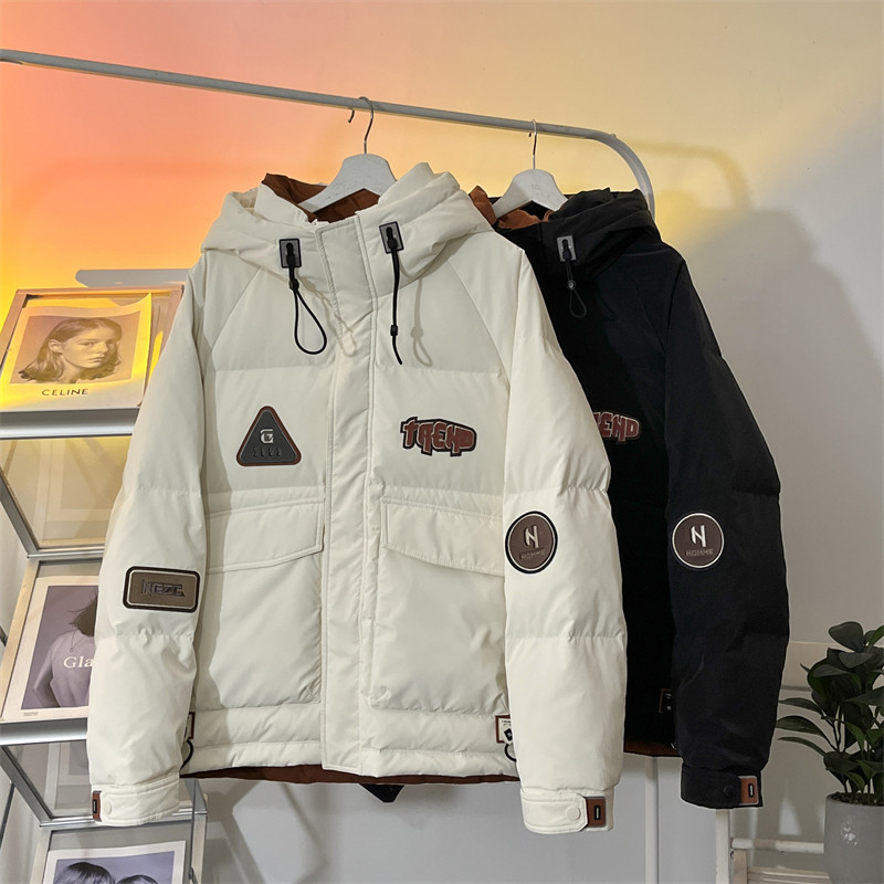 23/冬90%白鸭绒高品质连帽羽绒服工装外套2350-P320,男装羽绒服,电商A171