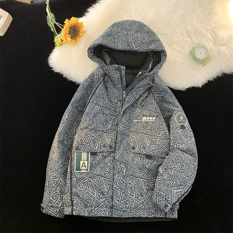23/冬90%白鸭绒高品质连帽羽绒服工装外套2321-P265,男装羽绒服,电商A171