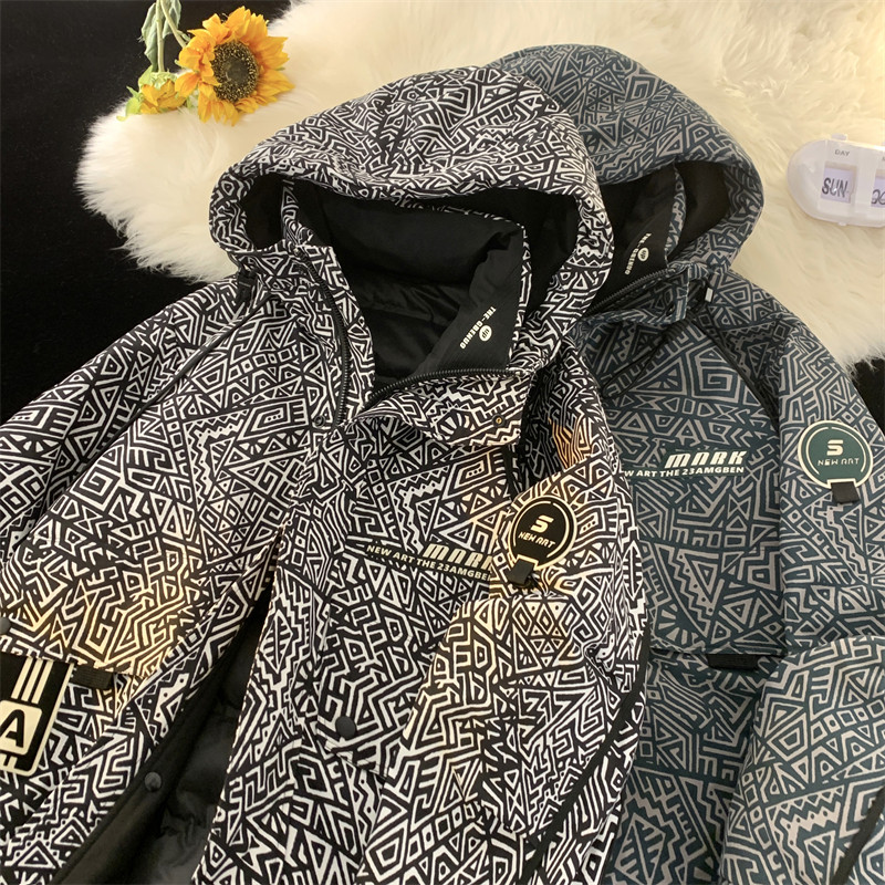 23/冬 90%白鸭绒高品质连帽羽绒服工装外套2321-P265图片