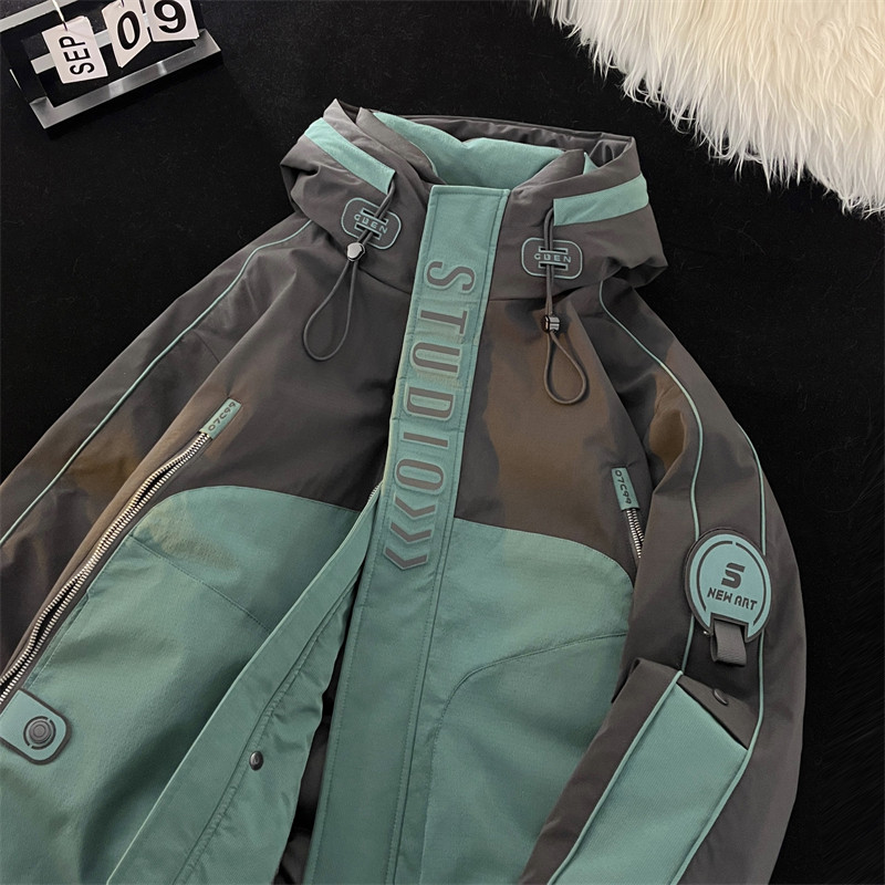 23/冬90%白鸭绒高品质连帽羽绒服工装外套2337-P330,男装羽绒服,电商A171