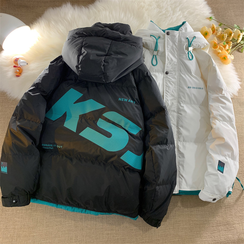 22/冬90%白鸭绒高品质连帽羽绒服潮流大码外套2207-P300控398元,男装羽绒服,电商A171