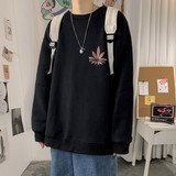 2021春秋季新款港风宽松男士套头打底衫个性印花卫衣.W732，男装卫衣，电商A171