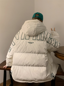23/冬 90%白鸭绒高品质连帽羽绒服潮流大码外套2319-P300图片
