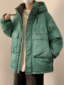 23/冬90%白鸭绒高品质连帽羽绒服潮流大码外套2319-P300