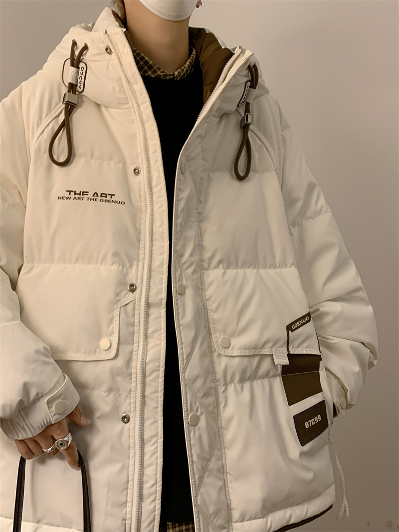 23/冬90%白鸭绒高品质连帽羽绒服潮流大码外套2327-P300,男装羽绒服,电商A171