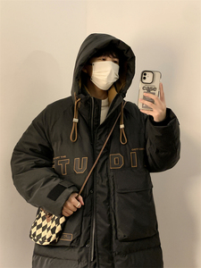 23/冬 新款90%白鸭绒连帽加厚中长款羽绒服男9999-P360图片