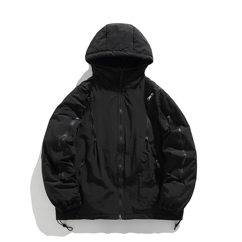 YR88/P210控288冬装羽绒服男连帽防风防水冲锋衣潮流宽松外套上衣,男装羽绒服,电商A171