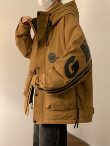 23/冬 90%白鸭绒高品质连帽羽绒服工装外套2333-P320图片