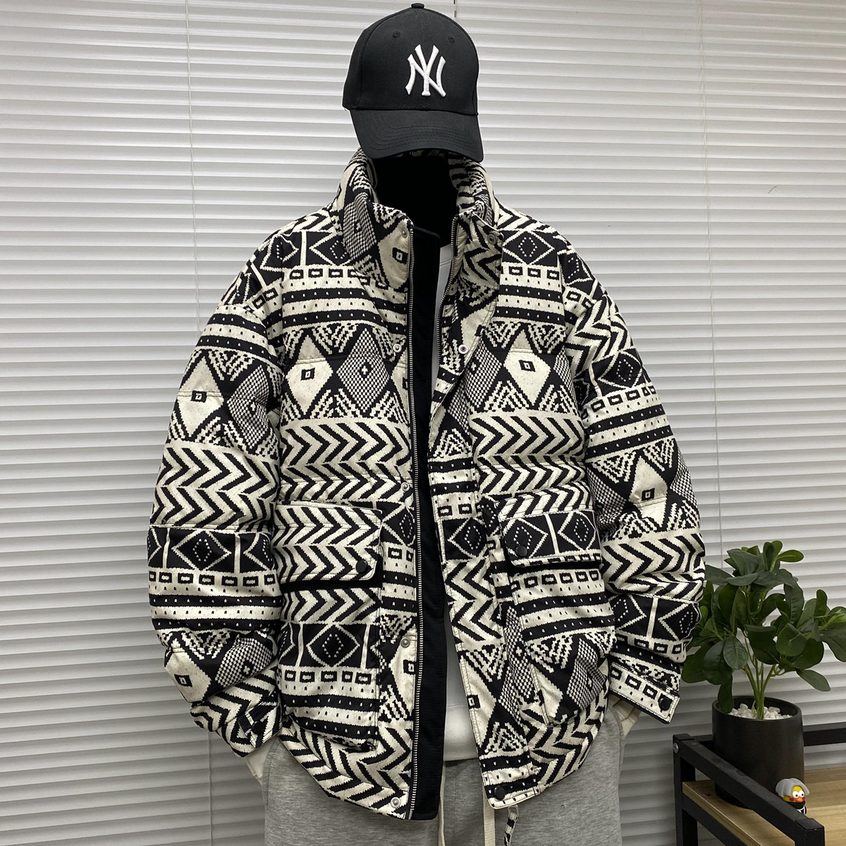 23/冬90%白鸭绒高品质立领羽绒服潮流大码外套23819-P290,男装羽绒服,电商A171