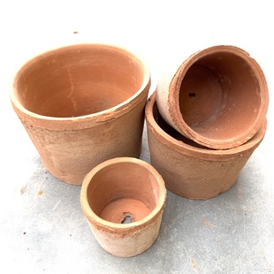 老旧陶土花盆粗陶花盆瓦盆陶盆 微瑕处理 外贸尾货