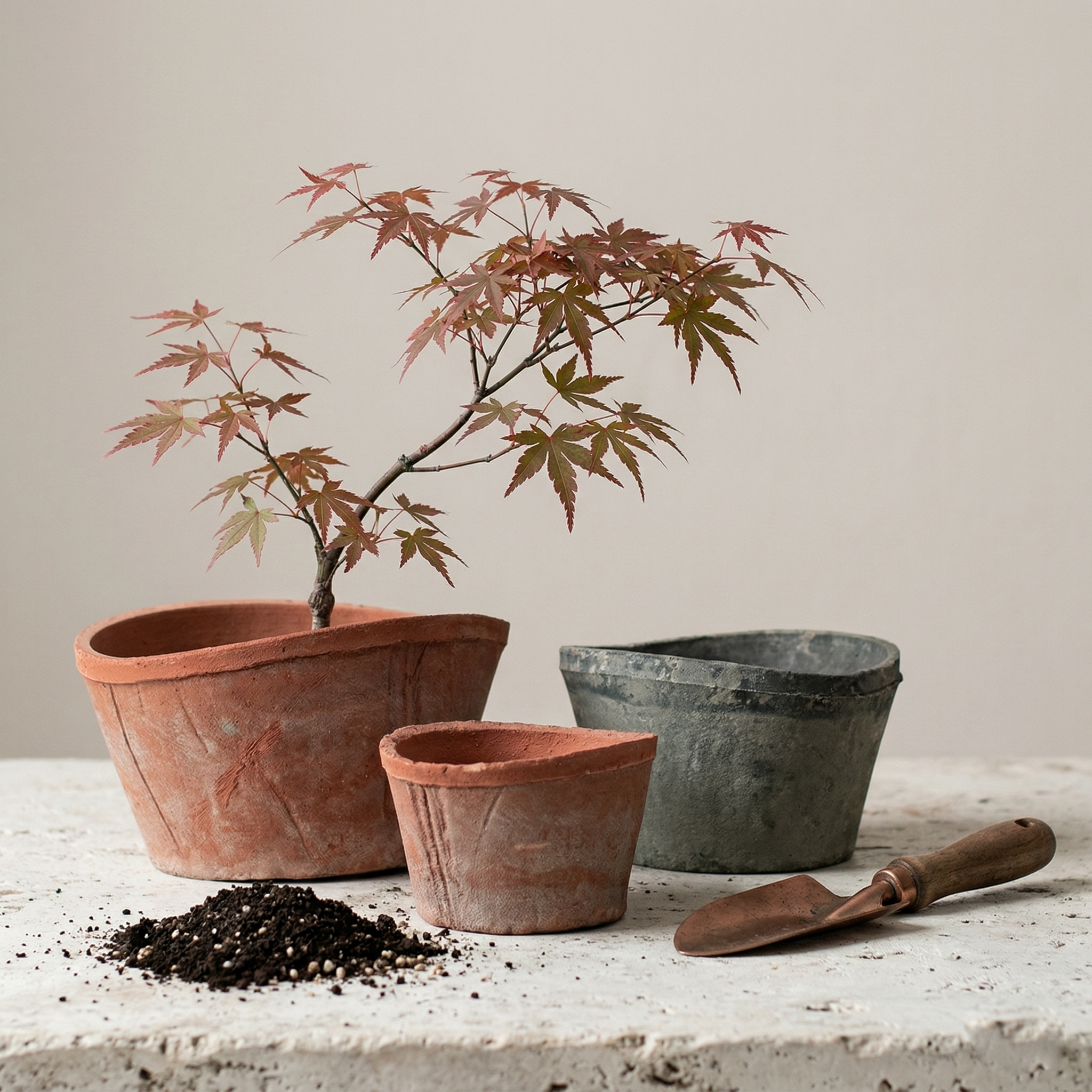 扁盆老式粗陶花盆多肉盆景陶盆陶土阳台月季吊兰大瓦盆植物专用