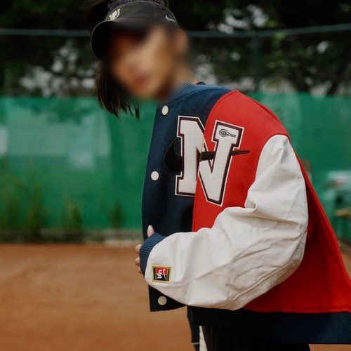 耐克女子V领运动复古夹克外套