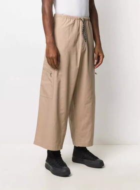 Y-3 CH3 CO-RIPSTOP 男子纯棉运动休闲宽松版工装九分裤 GK4797