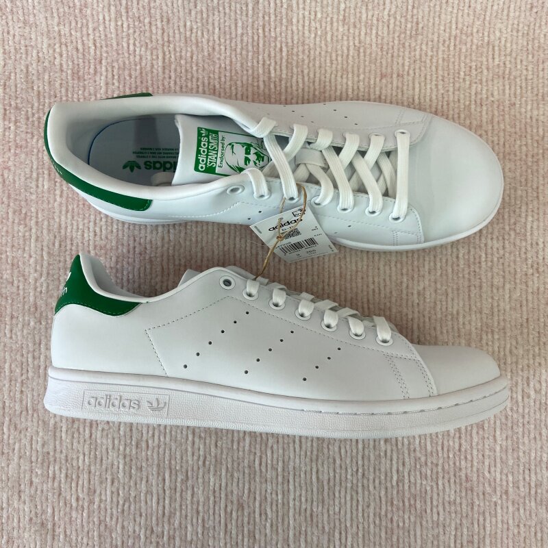 专柜正品/阿迪达斯 STAN SMITH 男女经典复古绿尾运动休闲小白鞋