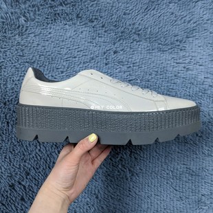 Creeper 男女低帮漆皮增高板鞋 彪马 366270 PUMA Patent Pointy