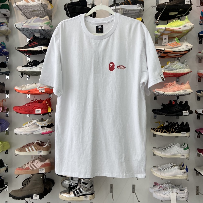 VANS/范斯 x BAPE 联名系列男女运动休闲纯棉短袖T恤 VN0A7XQ9448