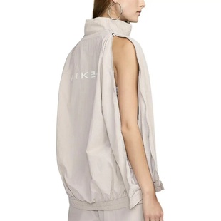 专柜正品/耐克 女子春秋款防泼水OVERSIZE风拉链开襟运动夹克外套