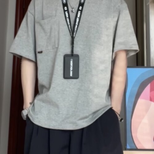 WHICHONE日系夏季新款纯色T恤