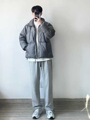 WHICHONE日系立领保暖90绒羽绒服