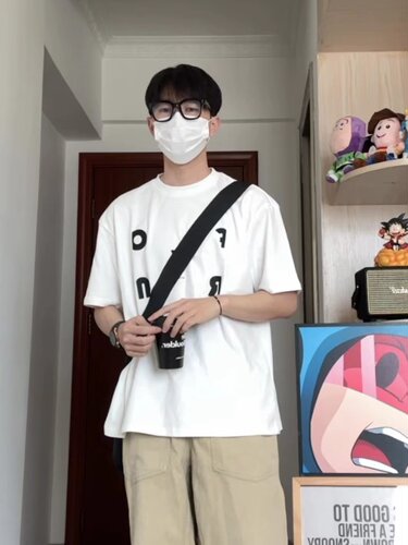 WHICHONE五分袖休闲青少年
