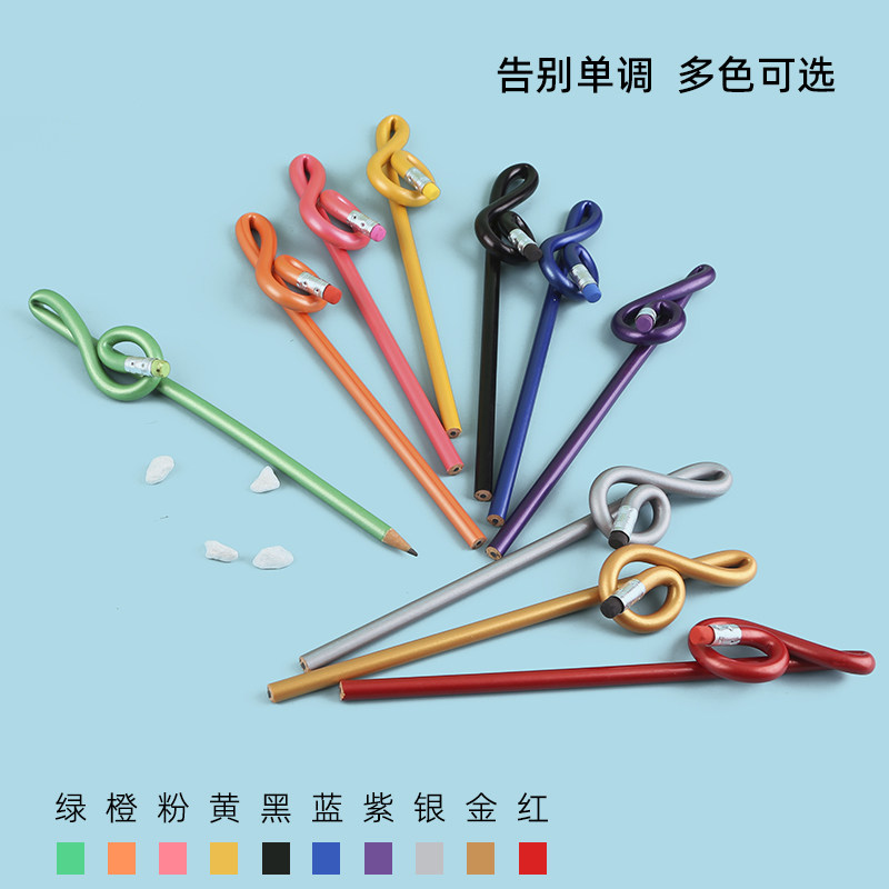 创意高音符号铅笔乐器钢琴造型儿童个性音乐文具奖品学生礼品特价