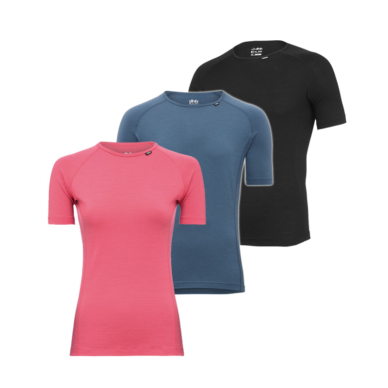 男女美利奴羊毛防臭速干短袖体恤