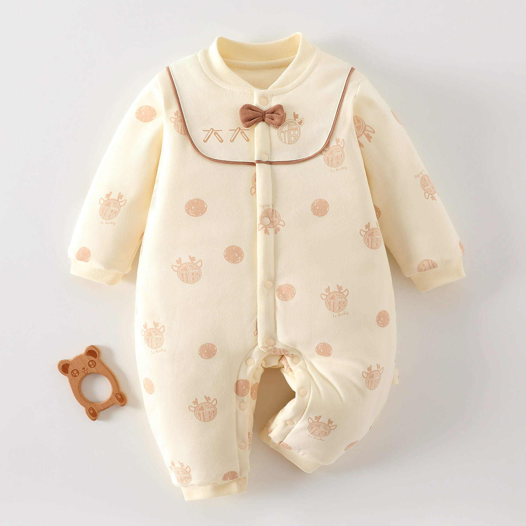 120g婴儿连体衣棉服冬季保暖纯棉宝宝冬装婴幼儿衣服春秋夹棉外套,童装/婴儿装/亲子装,连身衣/爬服/哈衣,淘宝优惠券,粉丝福利购,淘宝优惠卷