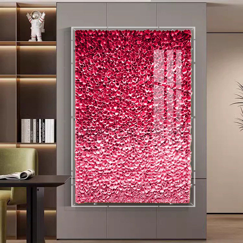 轻奢亚克力装置画玄关挂画立体手