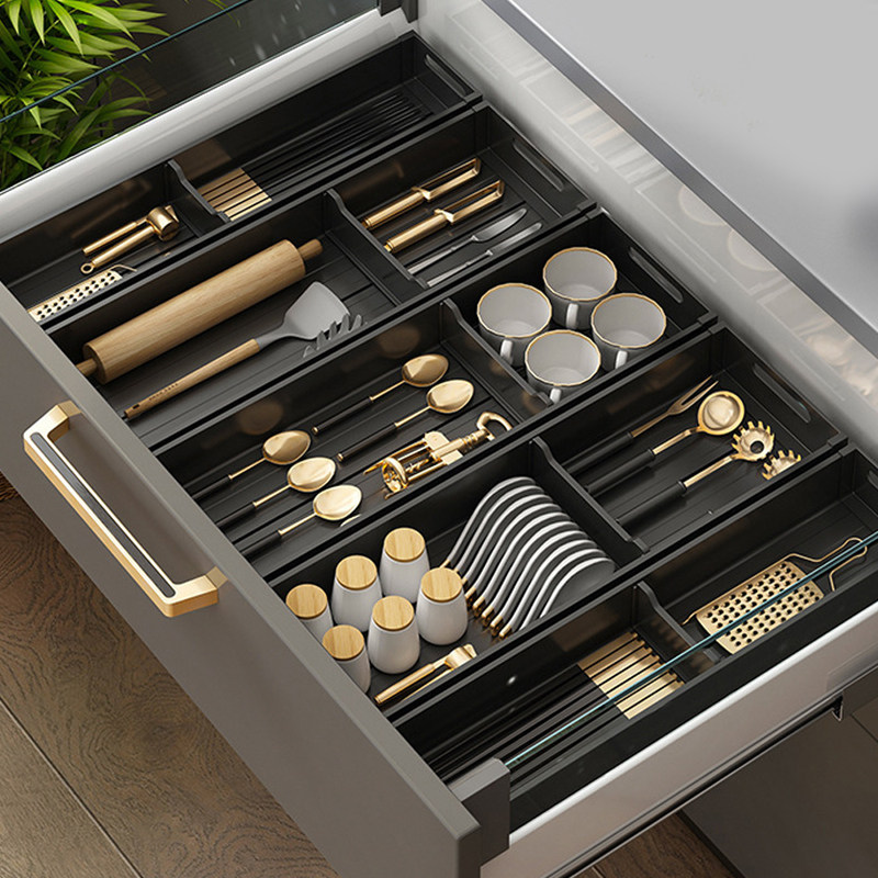 厨房抽屉收纳盒分隔橱柜整理盒内置叉餐具碗盘筷勺子筷子收纳盒,厨房/烹饪用具,厨房置物架/置物柜/角架,淘宝优惠券,粉丝福利购,淘宝优惠卷