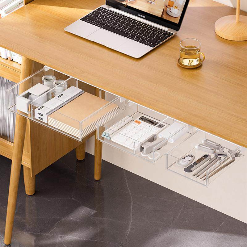 下挂收纳盒透明亚克力抽屉式杂物文具桌面整理盒办公室工位置物架,收纳整理,桌面收纳盒,淘宝优惠券,粉丝福利购,淘宝优惠卷