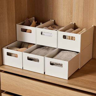 橱柜收纳盒可伸缩抽屉内置衣柜桌面零食厨房整理盒深柜储物长方形