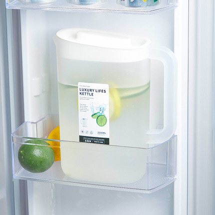 家用冰箱日式耐高温塑料凉水壶大容量冷水壶超大凉茶壶加厚果汁壶