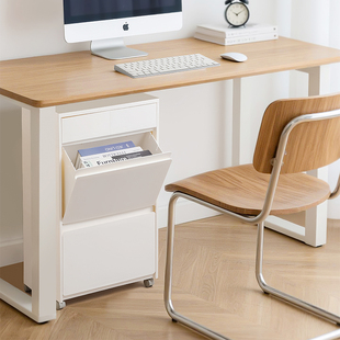 桌下抽屉柜家用可移动收纳箱书本A4文件杂物整理免安装带轮小推车