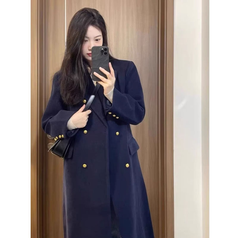 2025新长款呢子大衣女秋冬季毛呢外套韩系小个子高级感-p102-k158,女装毛呢外套,浙宝318