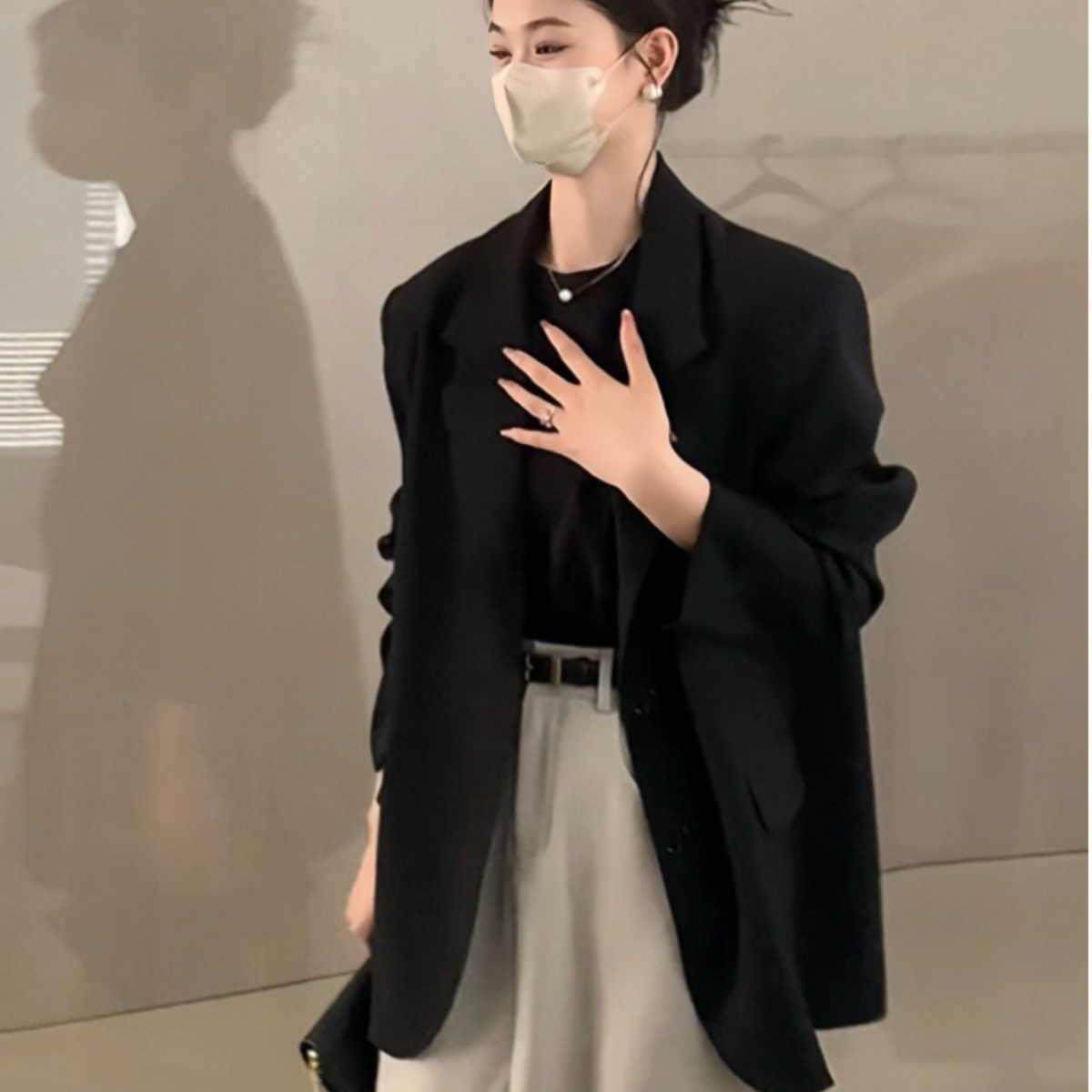 白色小西装外套小个子2025春秋款高级设计感休闲短款西服p80k138，商品下架区商品下架区，浙宝318