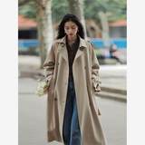 2026年流行中长款洋气英伦风衣外套春秋季宽松ins大衣18p95k178，女装风衣，浙宝318