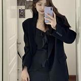 黑色小西装外套2026春秋款高级感设计小个子短款休闲西服p80k138，商品下架区，浙宝318