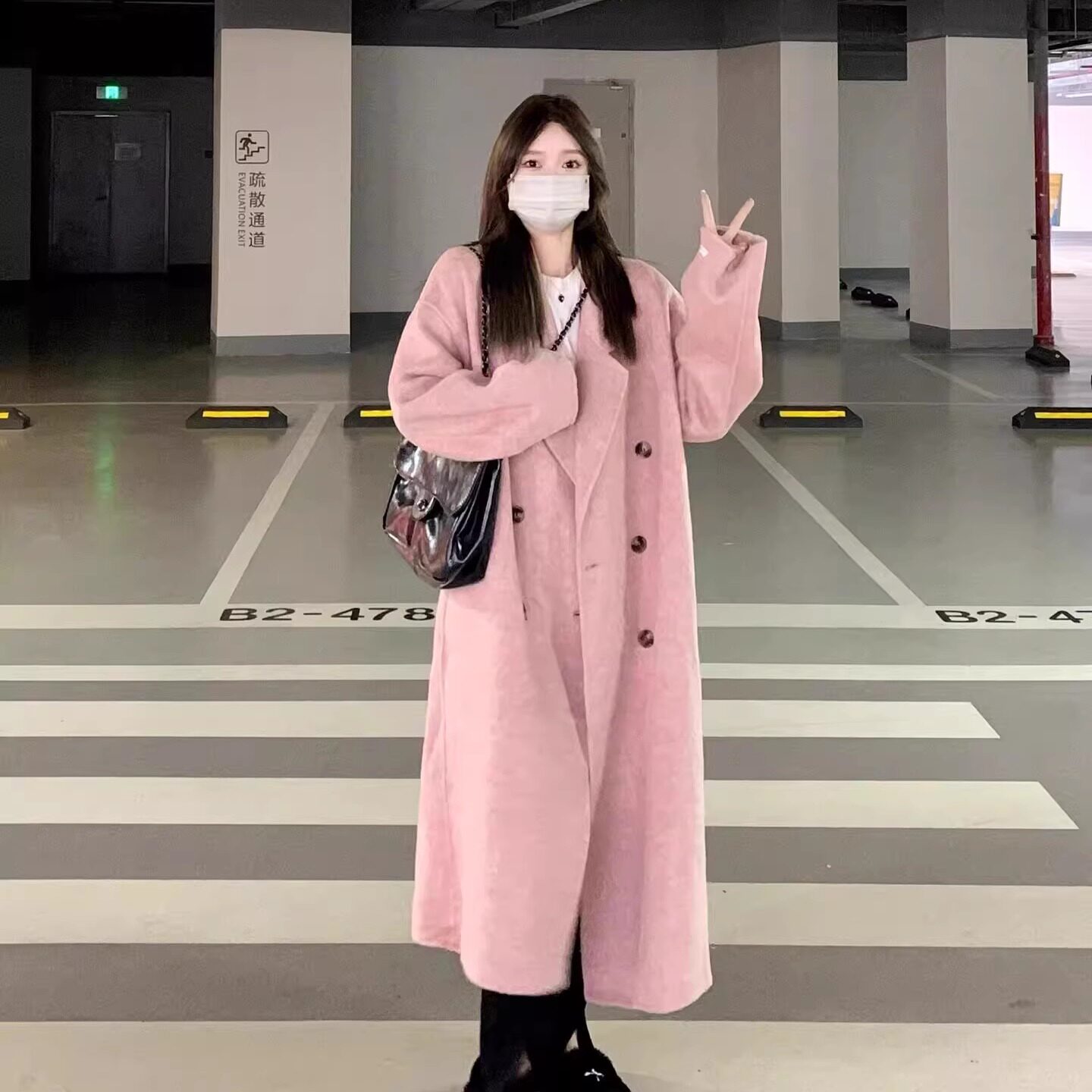 双面羊绒呢子大衣2026秋冬流行新款韩系高级感小个子819-p120k188,女装毛呢外套,浙宝318