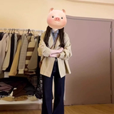 卡其色短款风衣2026新款p85k158，女装风衣，浙宝318