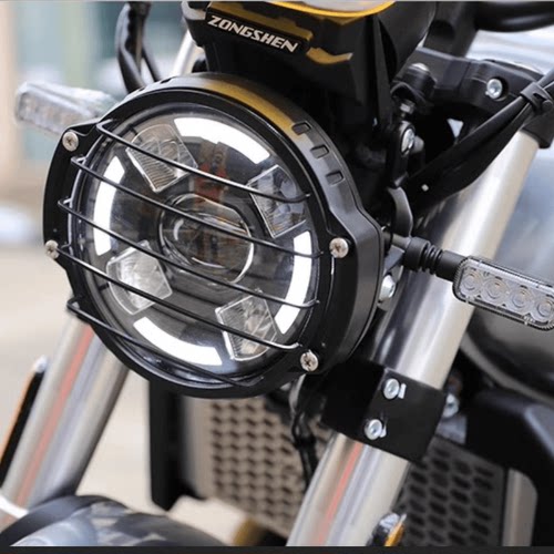 宗申赛科龙大灯罩不锈钢