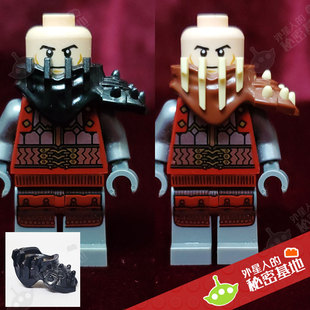 乐高 LEGO 面罩盔甲背架 兽人骨刺刀架护肩 人仔穿戴零件 36015
