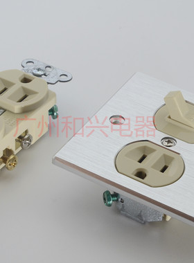 绝版SLATER 斯莱特美标发烧音响 插座开关  86美标墙插