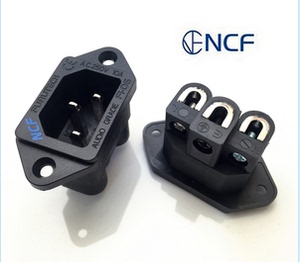 Furutech 古河 FI-06 R NCF 镀铑 奈米结晶配方 免焊IEC 电源尾座