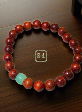 原创天然紫檀木手串女款佛珠送礼