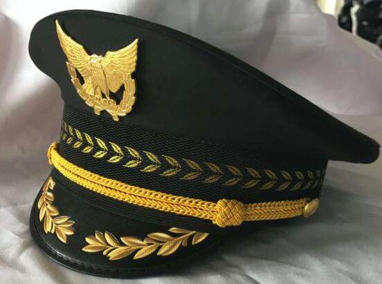 保安大檐帽乐队帽演出大盖帽礼仪大檐帽表演 团队帽 制服帽保安帽