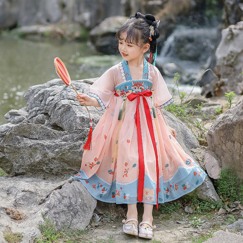 女童汉服裙夏装女宝宝仙女裙